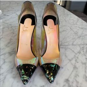 Christian Louboutin Debout Disco PVC Hologram pump